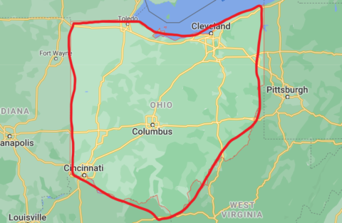 Ohio territory Map | Ultimate Long Drive™ - ULD™