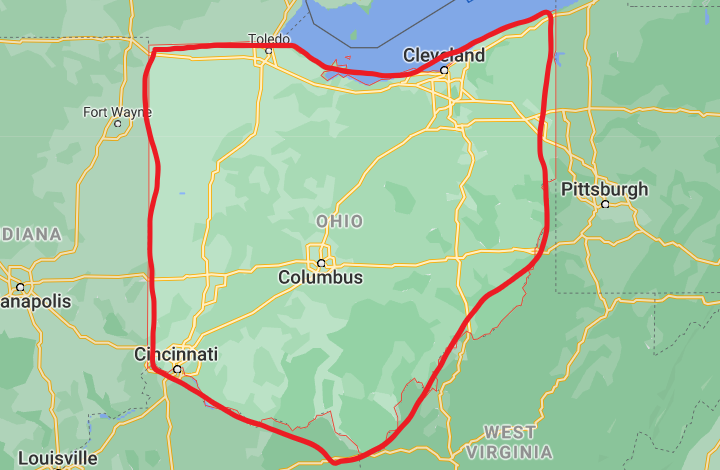 Ohio territory Map | Ultimate Long Drive™ - ULD™